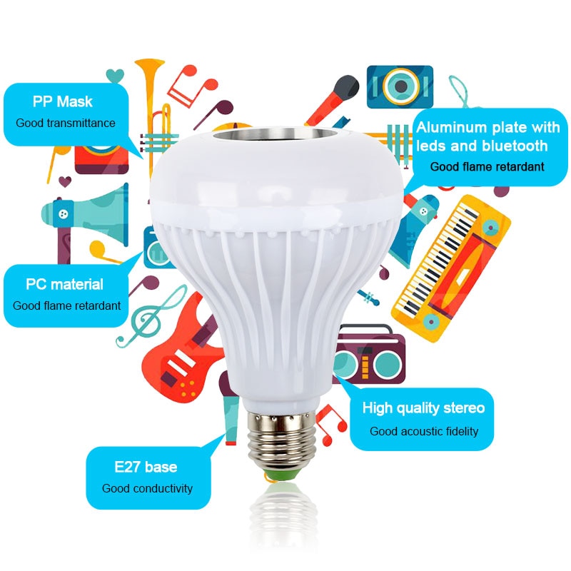 Bluetooth Speaker LED Bulb